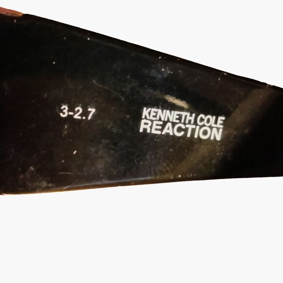 Kenneth Cole Reaction Sunglasses Black Gold Accent Hollywood Costume Shabby - Picture 4 of 6